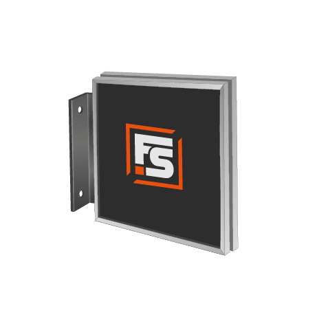 Fahnenschild | System Karlsruhe | 21 cm x 21 cm
