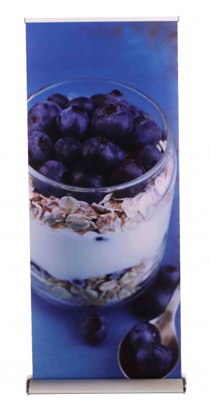 Roll-Up Deluxe | B 85 cm x H 153 - 200 cm | einseitig bedruckt
