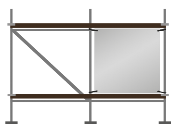 Gerüstbanner | B 200 cm x H 206 cm | einseitig bedruckt