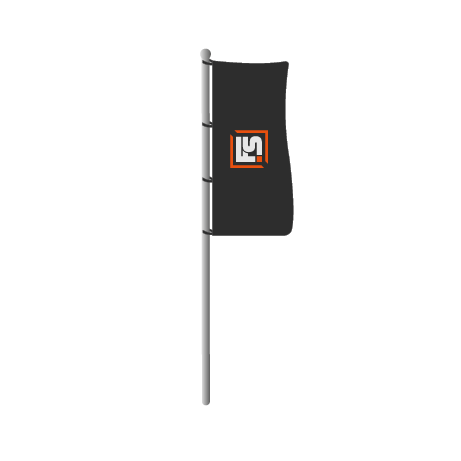 Hissflaggen ohne Ausleger | B 100 cm x H 200 cm | einseitig bedruckt