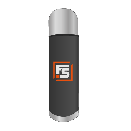 Edelstahl Isolierflasche, 0,5 l, mit individueller Gravur