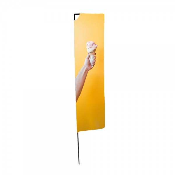 Beachflag Rechteck Austauschdruck | Small (202 cm) | beidseitig bedruckt